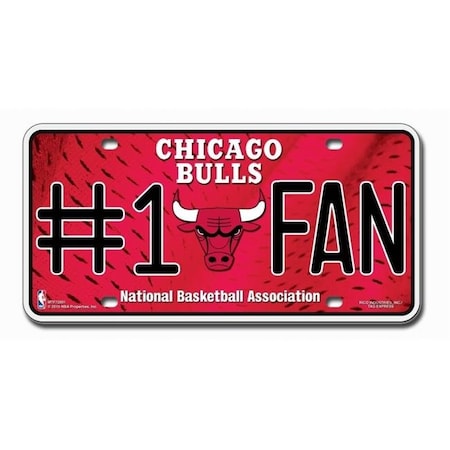 Rico Industries Chicago Bulls License Plate No 1 Fan 9474628333